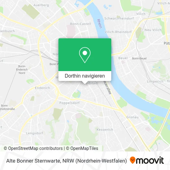 Alte Bonner Sternwarte Karte