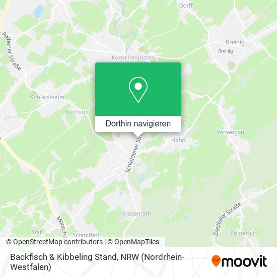 Backfisch & Kibbeling Stand Karte