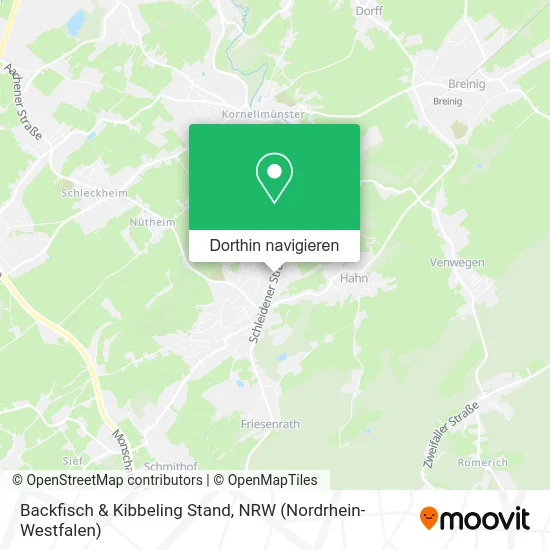 Backfisch & Kibbeling Stand Karte