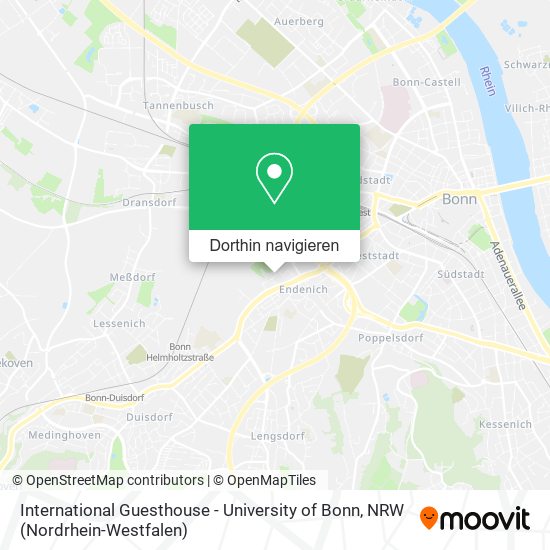 International Guesthouse - University of Bonn Karte