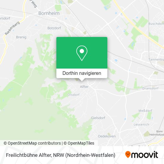 Freilichtbühne Alfter Karte