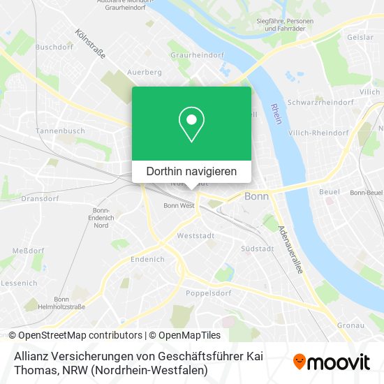 Allianz Versicherungen von Geschäftsführer Kai Thomas Karte