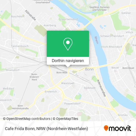Cafe Frida Bonn Karte