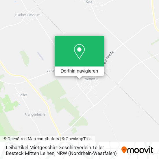 Leihartikel Mietgeschirr Geschirrverleih Teller Besteck Mitten Leihen Karte