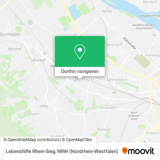 Lebenshilfe Rhein-Sieg Karte