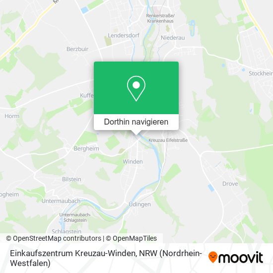 Einkaufszentrum Kreuzau-Winden Karte