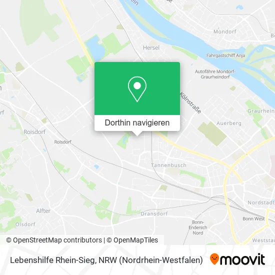 Lebenshilfe Rhein-Sieg Karte