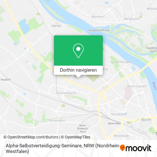 Alpha-Selbstverteidigung-Seminare Karte