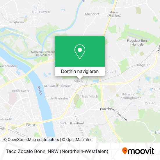 Taco Zocalo Bonn Karte