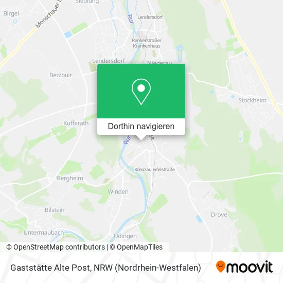 Gaststätte Alte Post Karte