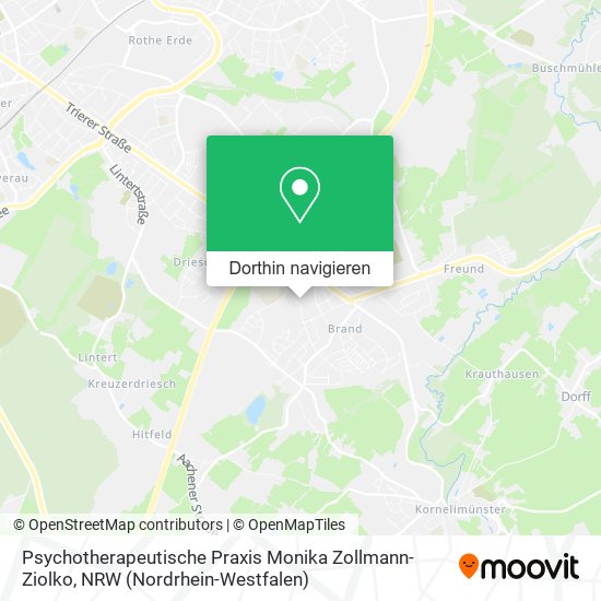 Psychotherapeutische Praxis Monika Zollmann-Ziolko Karte