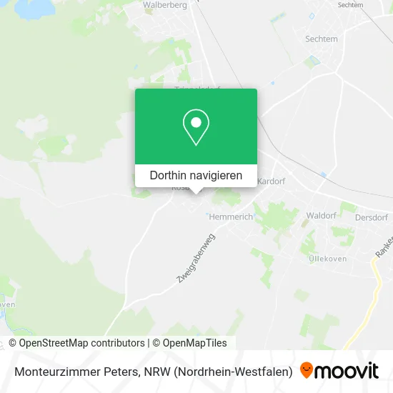 Monteurzimmer Peters Karte