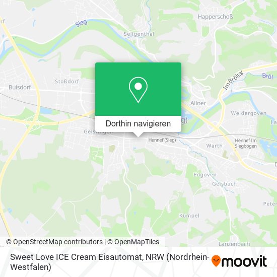 Sweet Love ICE Cream Eisautomat Karte