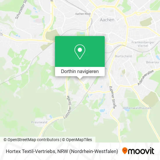 Hortex Textil-Vertriebs Karte