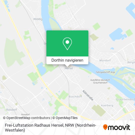 Frei-Luftstation Radhaus Hersel Karte
