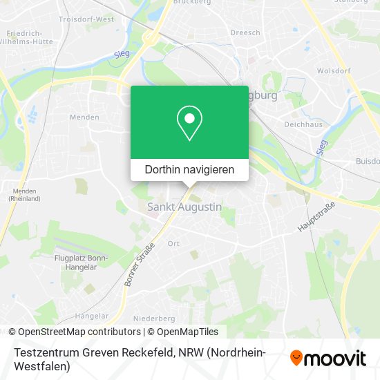 Testzentrum Greven Reckefeld Karte