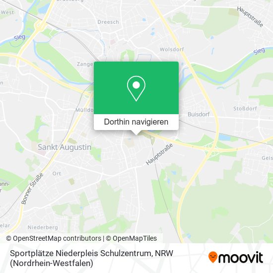 Sportplätze Niederpleis Schulzentrum Karte