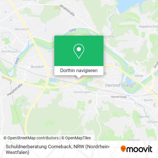 Schuldnerberatung Comeback Karte
