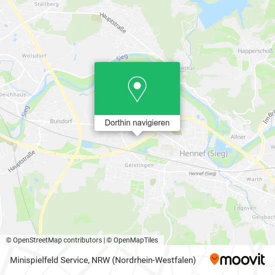 Minispielfeld Service Karte