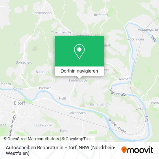 Autoscheiben Reparatur in Eitorf Karte