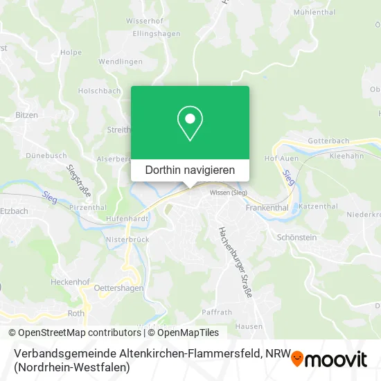 Verbandsgemeinde Altenkirchen-Flammersfeld Karte