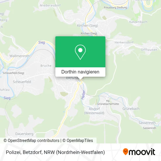 Polizei, Betzdorf Karte