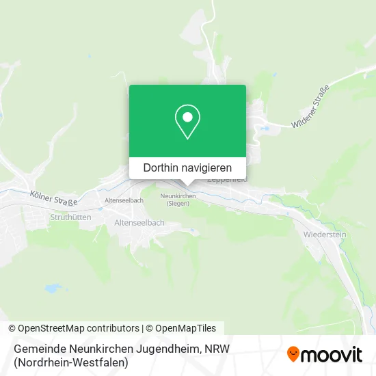Gemeinde Neunkirchen Jugendheim Karte