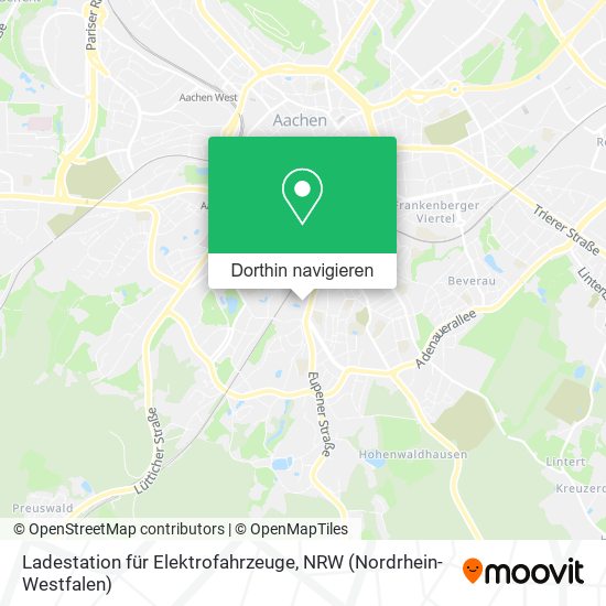 Ladestation für Elektrofahrzeuge Karte