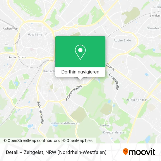 Detail + Zeitgeist Karte