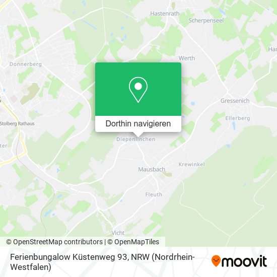 Ferienbungalow Küstenweg 93 Karte