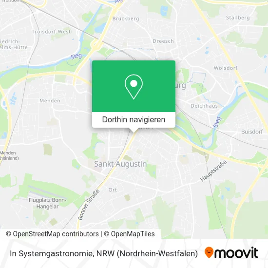 In Systemgastronomie Karte