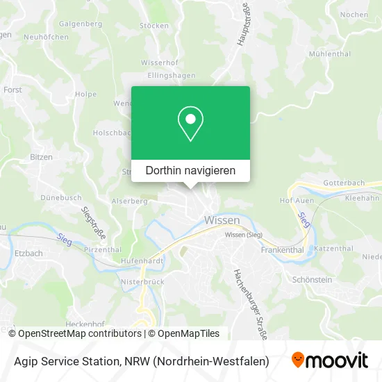 Agip Service Station Karte