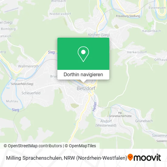 Milling Sprachenschulen Karte