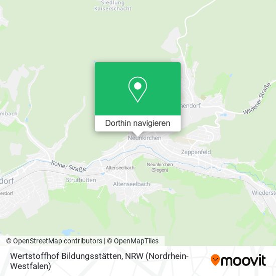 Wertstoffhof Bildungsstätten Karte