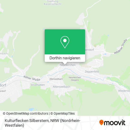 Kulturflecken Silberstern Karte