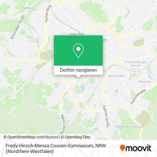 Fredy-Hirsch-Mensa Couven-Gymnasium Karte