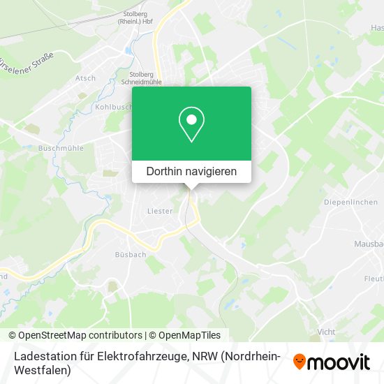 Ladestation für Elektrofahrzeuge Karte