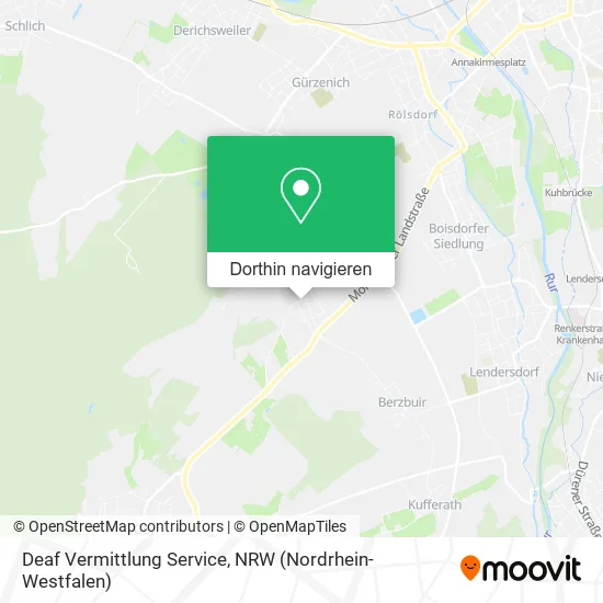 Deaf Vermittlung Service Karte