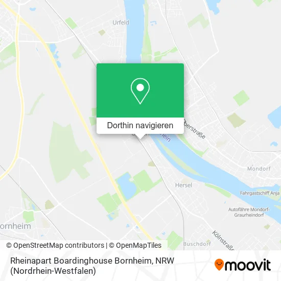 Rheinapart Boardinghouse Bornheim Karte