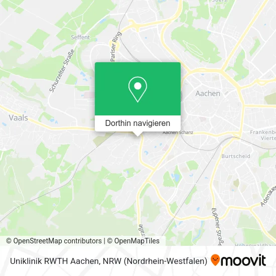 Uniklinik RWTH Aachen Karte