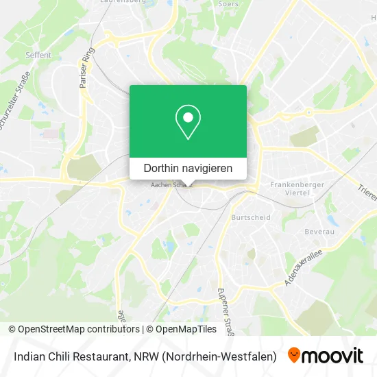 Indian Chili Restaurant Karte