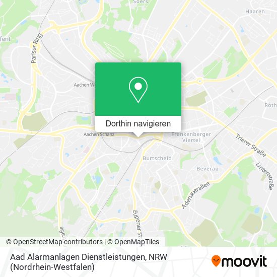 Aad Alarmanlagen Dienstleistungen Karte