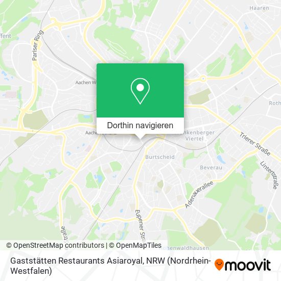 Gaststätten Restaurants Asiaroyal Karte