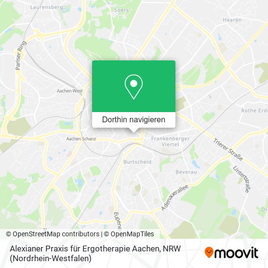 Alexianer Praxis für Ergotherapie Aachen Karte