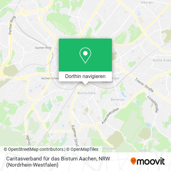 Caritasverband für das Bistum Aachen Karte