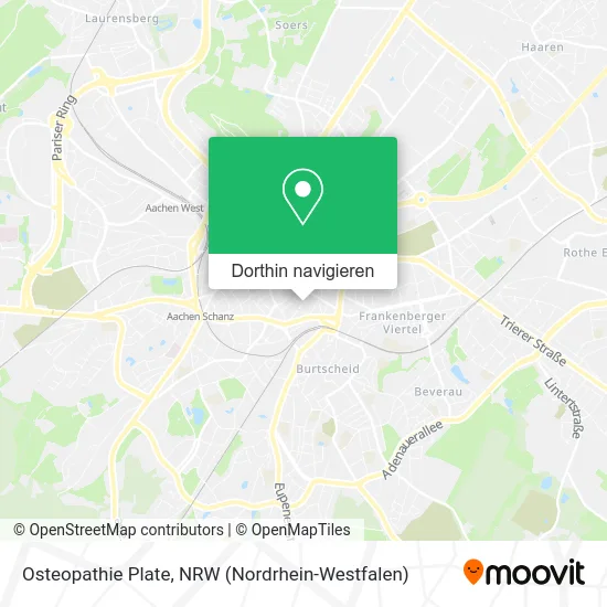 Osteopathie Plate Karte