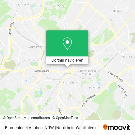 Blumeninsel Aachen Karte