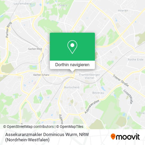 Assekuranzmakler Dominicus Wurm Karte