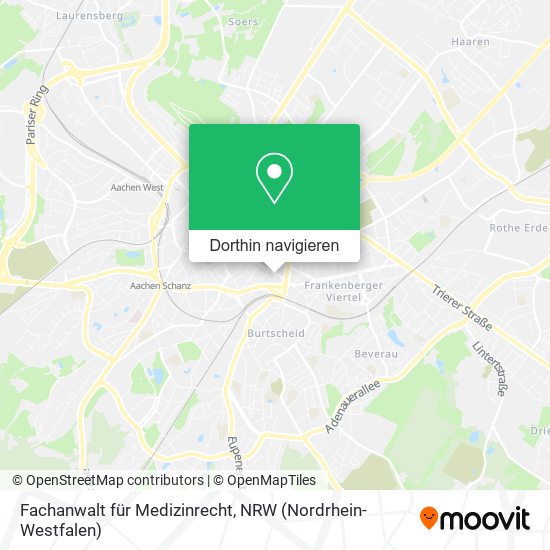 Fachanwalt für Medizinrecht Karte