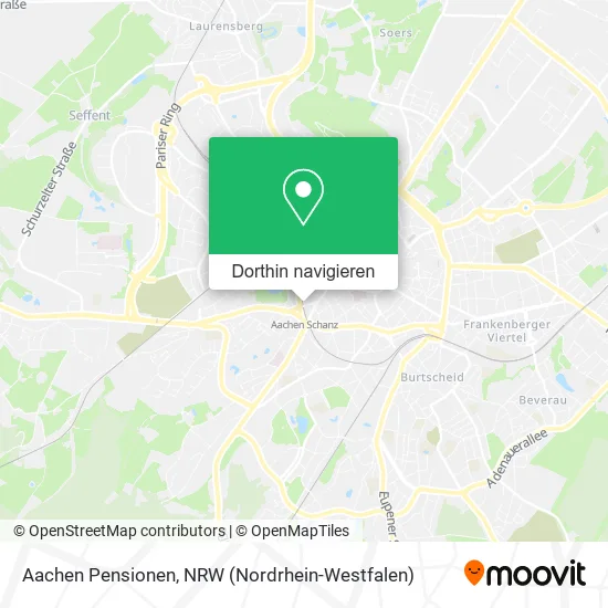Aachen Pensionen Karte